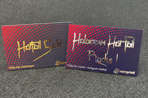 Hotfoil Guld + Hologram