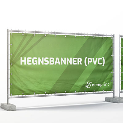 Hegnsbanner PVC Mesh Byggeplads banner