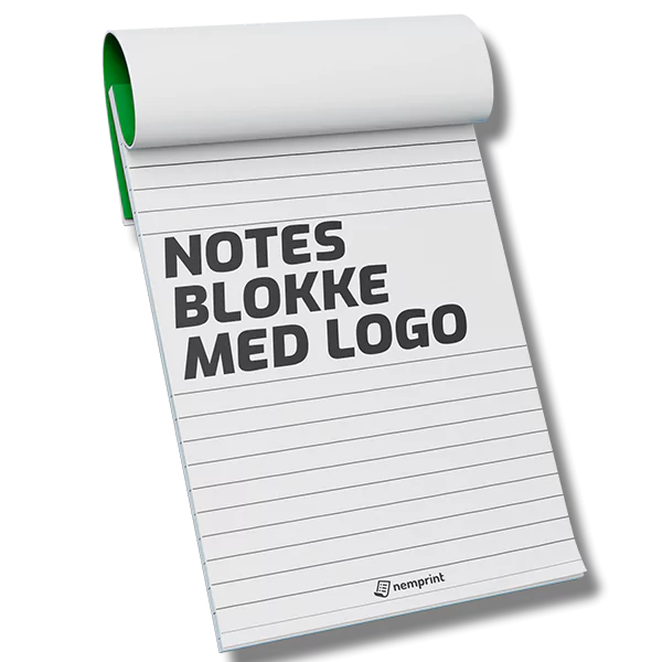 notesblokke med logo