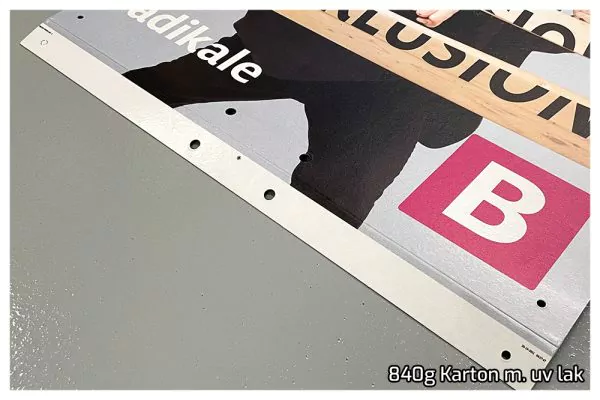 Valgplakater med direkte UV print