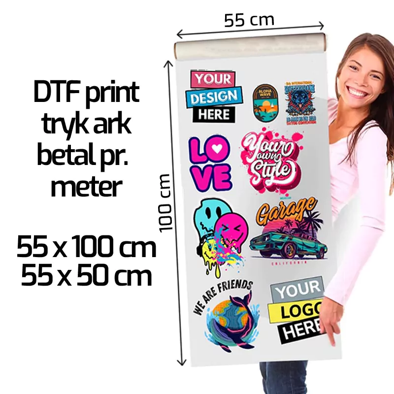 DTF print gangsheet pr meter